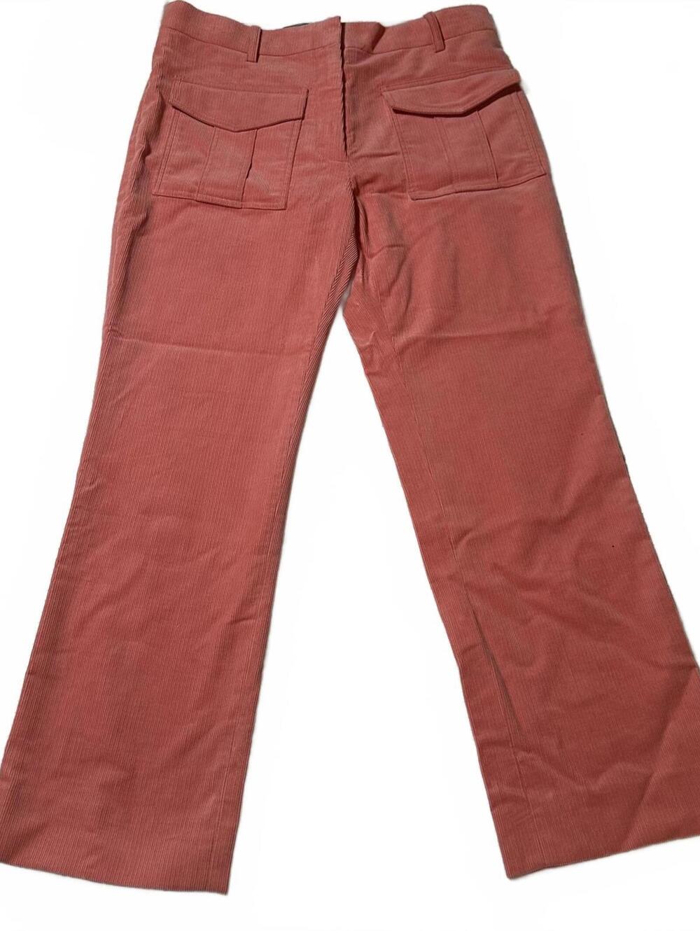 y2k Sies Marjan Coral velvet pink Corduroy cropped pants utility pockets retro 4
